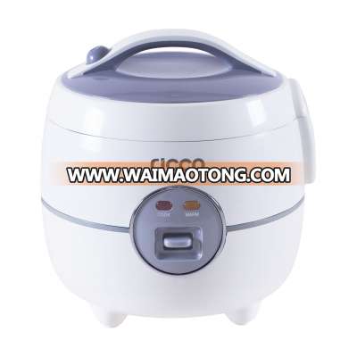 New 1.0L 400W white and light gray color mini rice cooker with CB certification