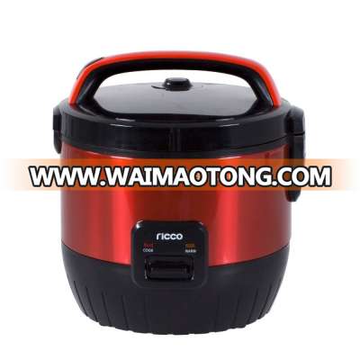 New design deluxe rice cooker with big handle and color stainless steel body