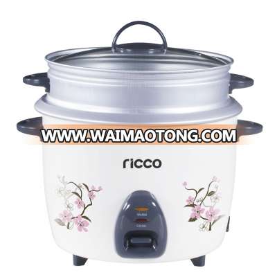 Hot selling 1000W 2.8l drum rice cooker with steamer